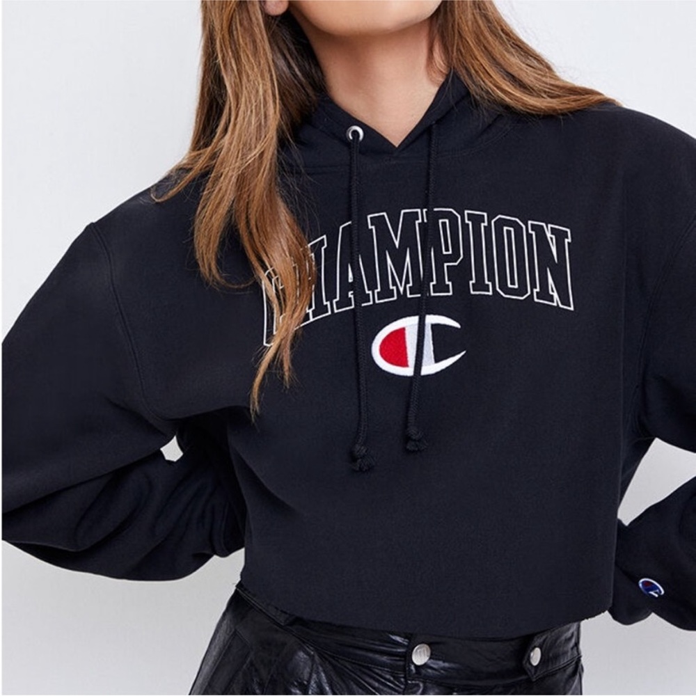 Champion cropped hoodie